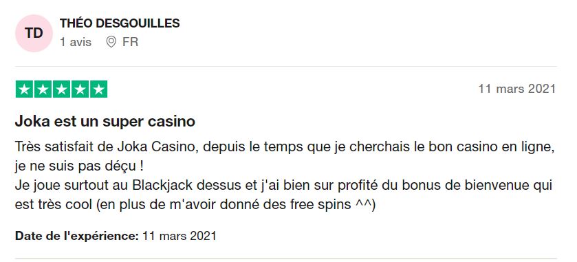 joka casino avis trustpilot