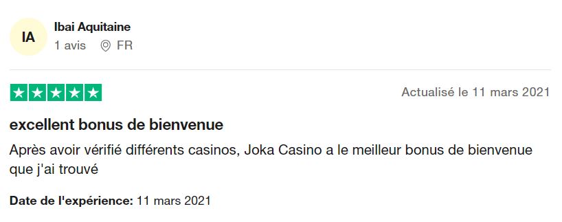 joka casino avis trustpilot ibai aquitaine