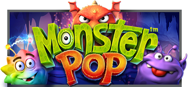 monster pop machine à sous logo 
