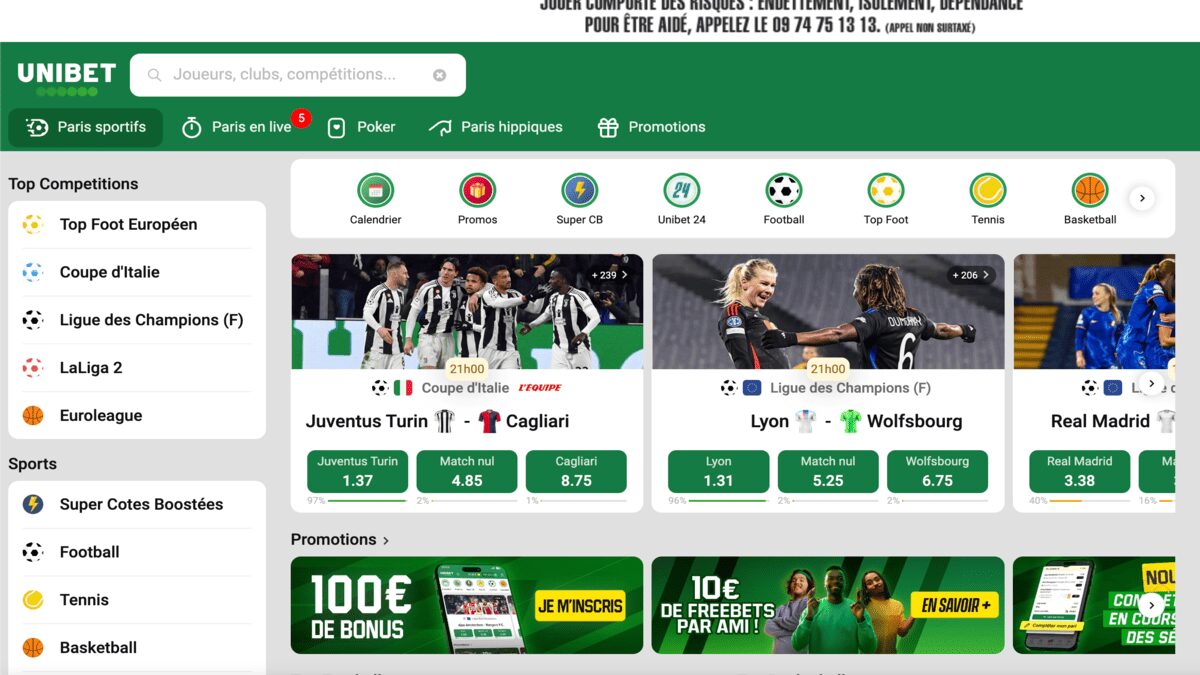 unibet screenshot